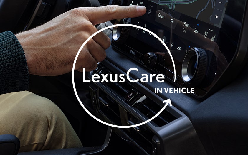 LexusCare in vehicle.
