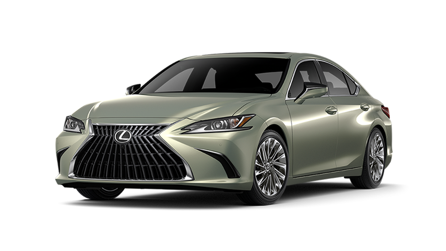 Exterior of the Lexus ES 250 Ultra Luxury AWD shown in Sunlit Green.